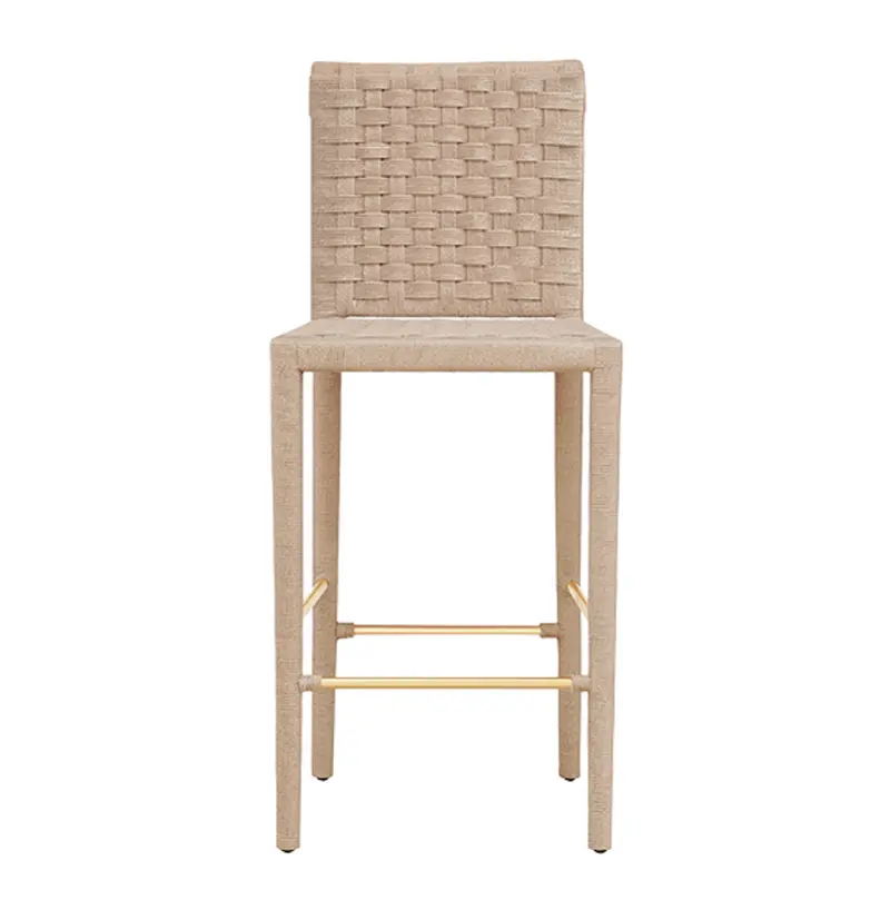 Burbank Natural Rope Bar Stool 1