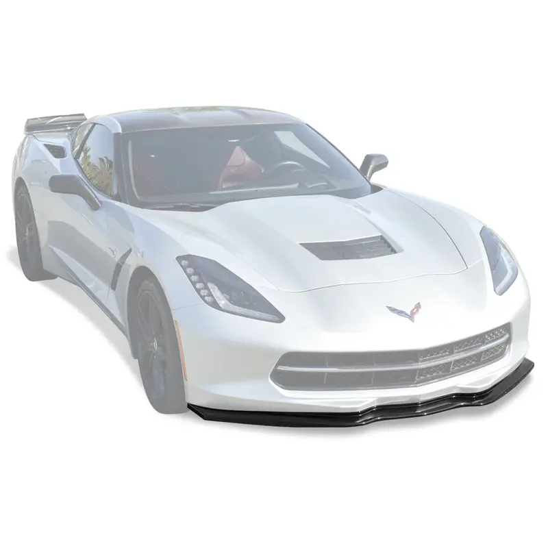 C7 Corvette Carbon Fiber Or Carbon Flash Front Splitter 1