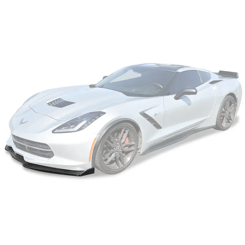 C7 Corvette Carbon Fiber Or Carbon Flash Front Splitter 7