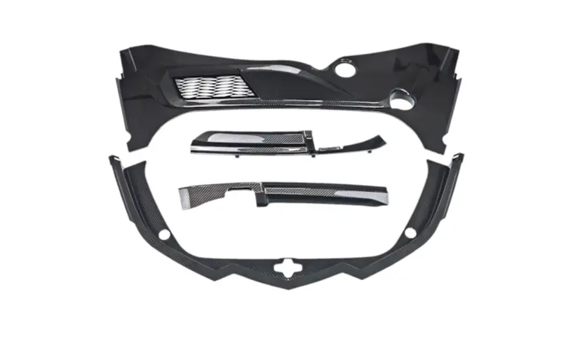C8 Carbon Fiber Frunk Surround - 4Pc Kit 1