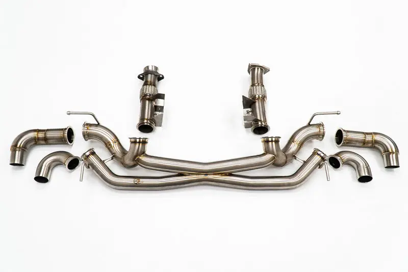 C8 Corvette Afe Mach Force-Xp 3" To 2-1/2" 304 Stainless Steel Cat Back Exhaust Without Muffler 1