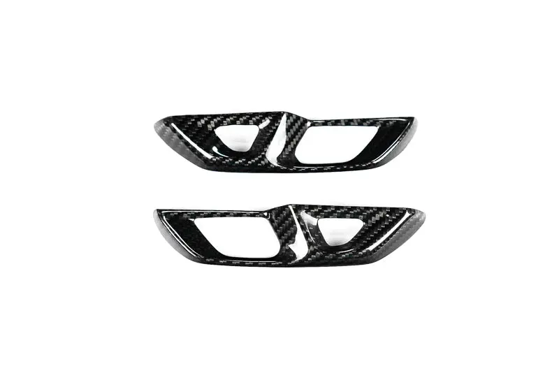 C8 Corvette Carbon Fiber Lock Trim Overlay - Black Or Red 1