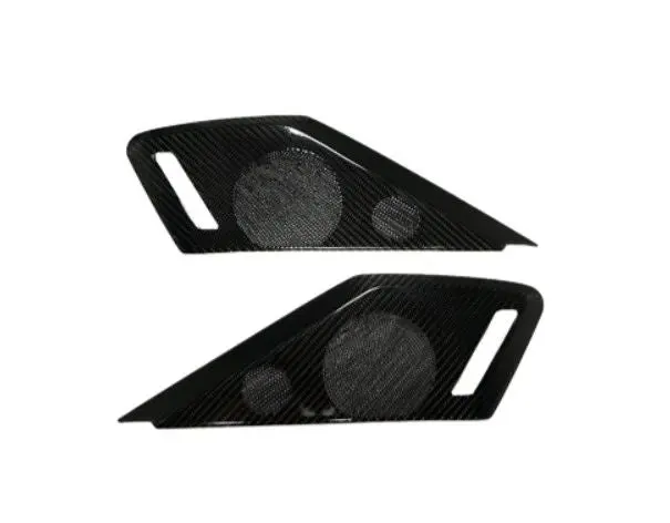 C8 Corvette Carbon Fiber Speaker Covers (Black, Blue Or Red) 1