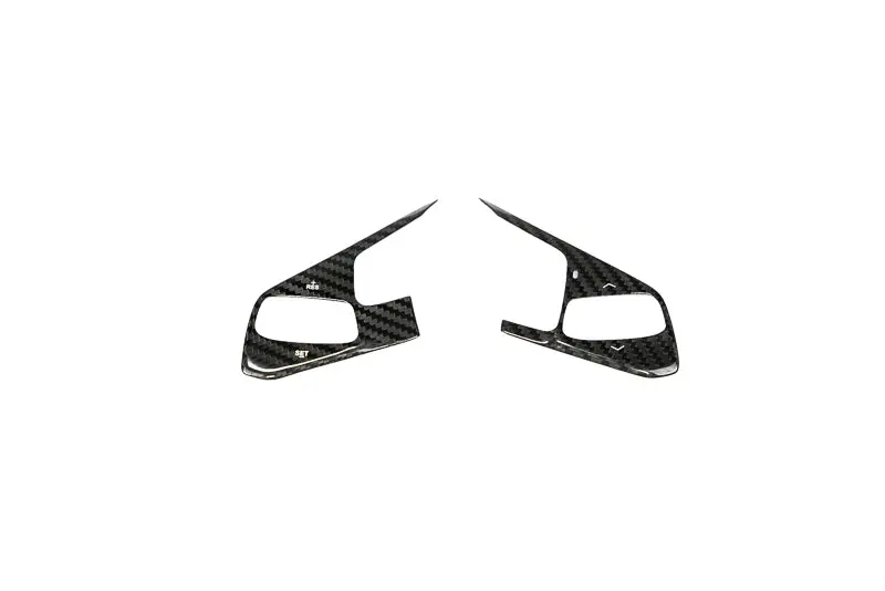 C8 Corvette Carbon Fiber Steering Wheel Black Side Covers - Heated 24+ 1
