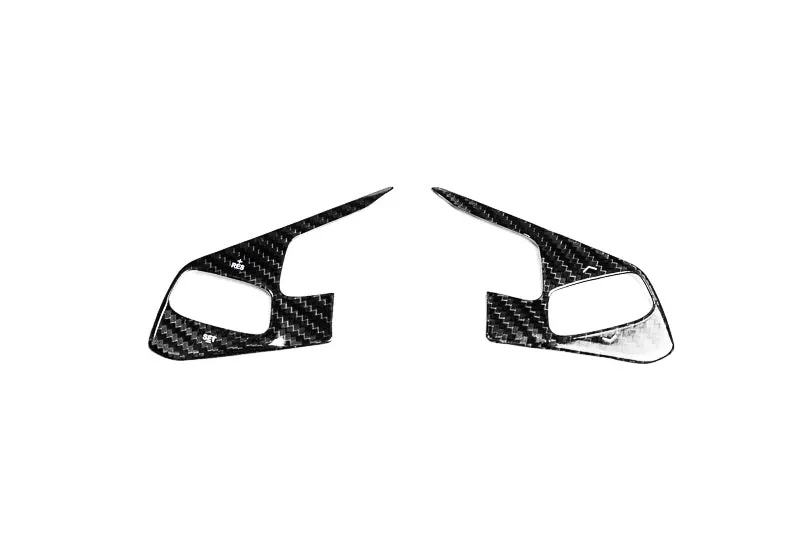 C8 Corvette Carbon Fiber Steering Wheel Black Side Covers - Heated Or Non-Heated 2