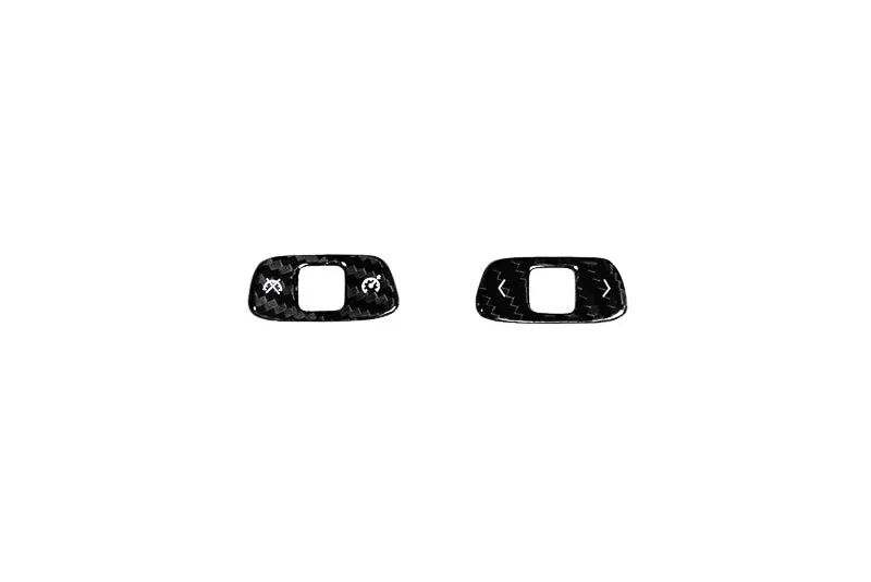 C8 Corvette Carbon Fiber Steering Wheel Roller Covers 2
