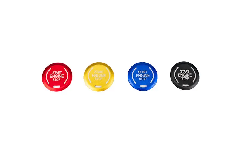 C8 Corvette Engine Start / Stop Metal Button - Red, Gold, Black Or Blue 1