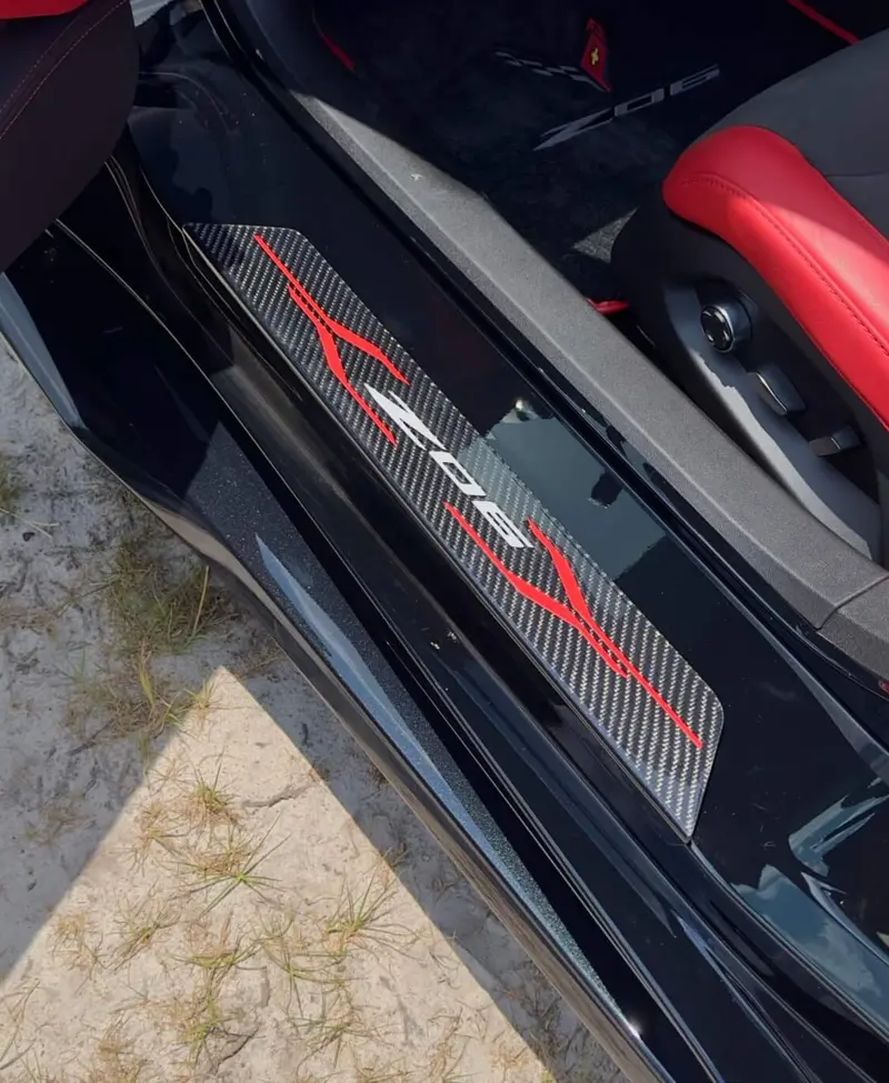 C8 Corvette Z06 Carbon Fiber Sill Plates 1