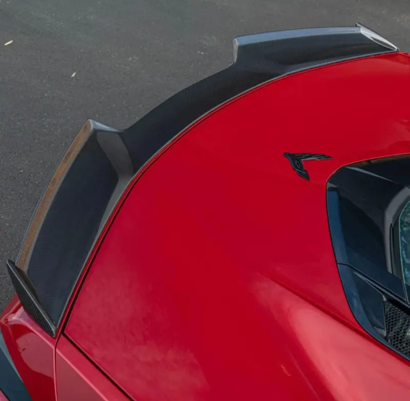 C8 Corvette Z06 Rear Ducktail Spoiler Carbon Fiber 1