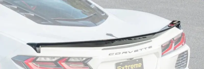 C8 Corvette Z51 Low Profile Rear Trunk Lid Wing Spoiler Gloss Black 2