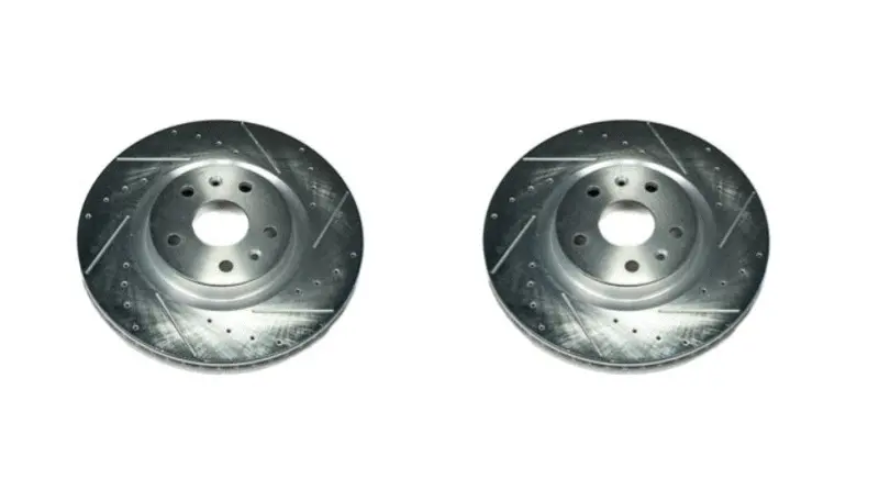 C8 Corvette Z51 Powestop Evolution Drilled & Slotted Rotors - Front-Pair 1