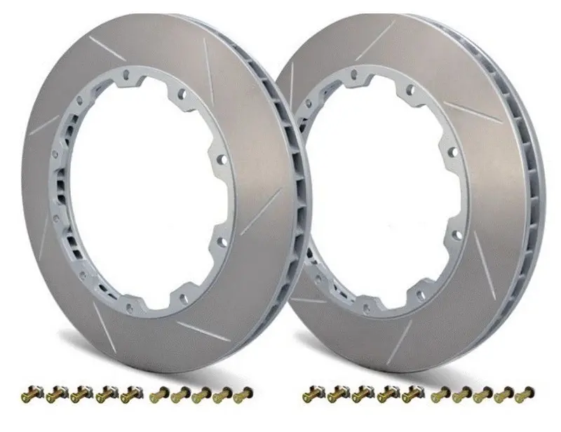 C8 Corvette Z51 Slotted Front Rotor Ring Pair 1