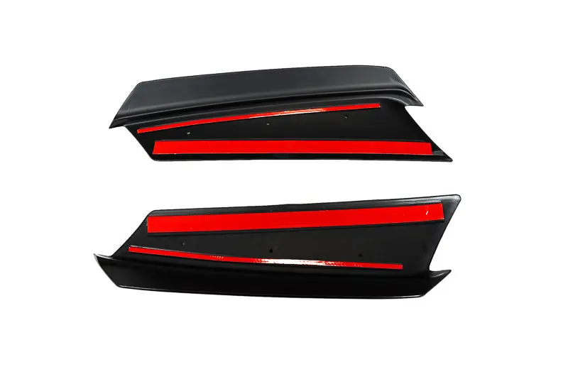 C8 Corvette Z51 Spoiler Wickers - Carbon Flash 1