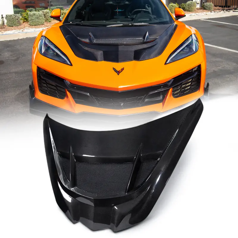 C8 Corvette Zr1 Double Sided Carbon Fiber Hood 1