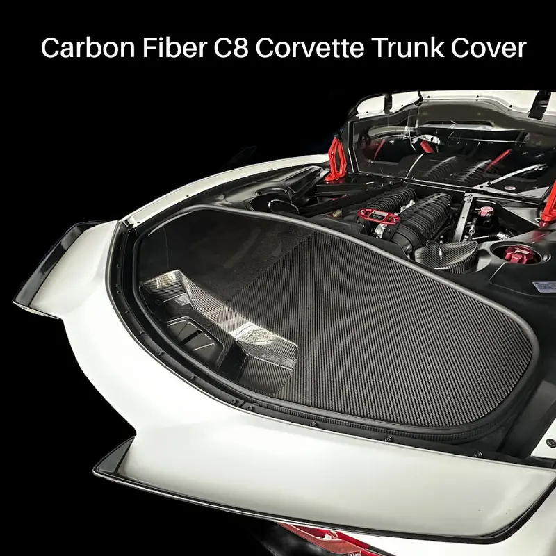 C8rallydriver Corvette Carbon Fiber Trunk Cover 1