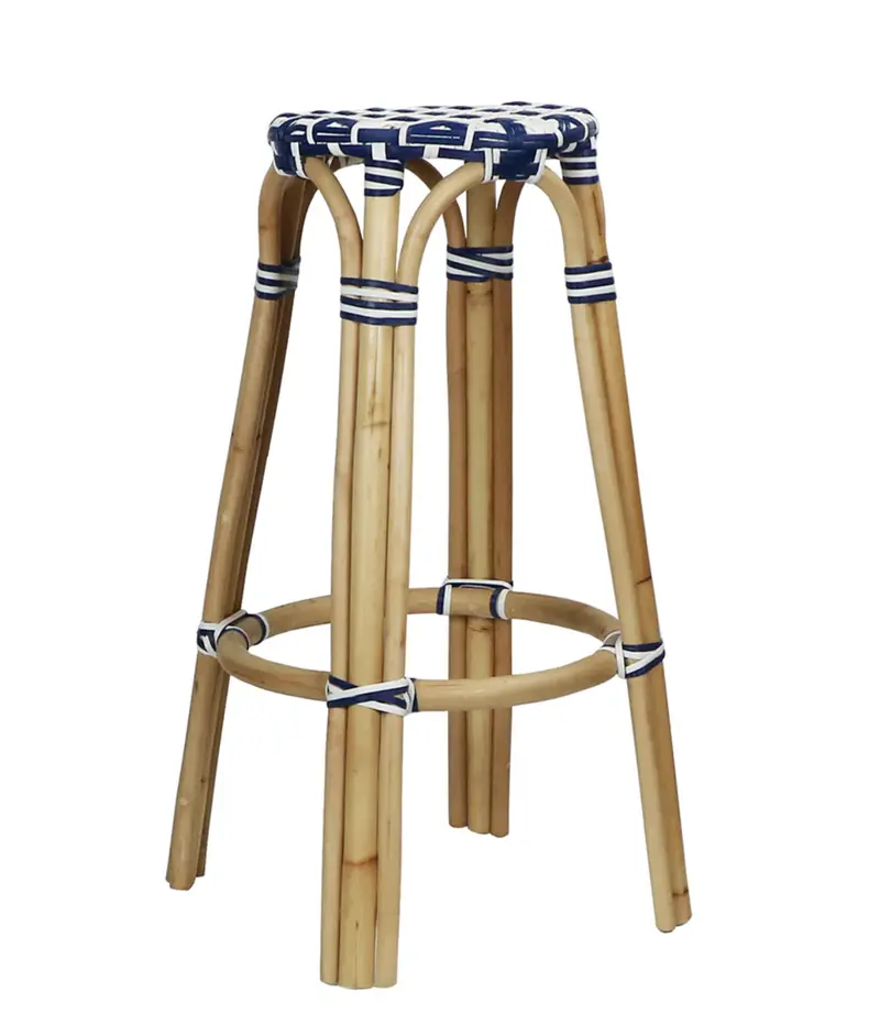 Cannes Rattan Bar Stool - Matthew Izzo Home 1