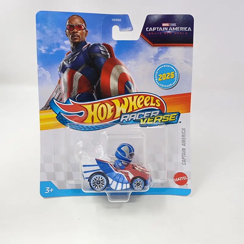 Captain America Brave New World Marvel * 2025 Hot Wheels Racer Verse Case C 1