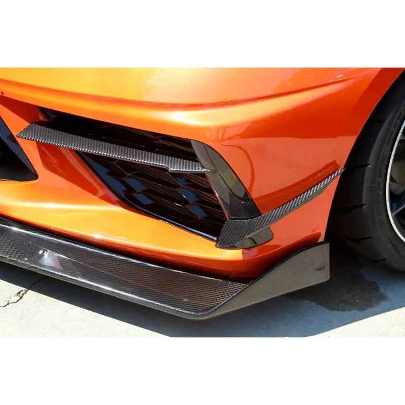 Carbon Fiber Front Bumper Canard 2