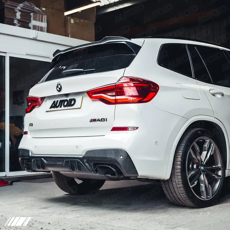 Carbon Fibre Performance Rear Diffuser For Bmw X3 M40i (2018-2020, G01 Pre-Lci) 2