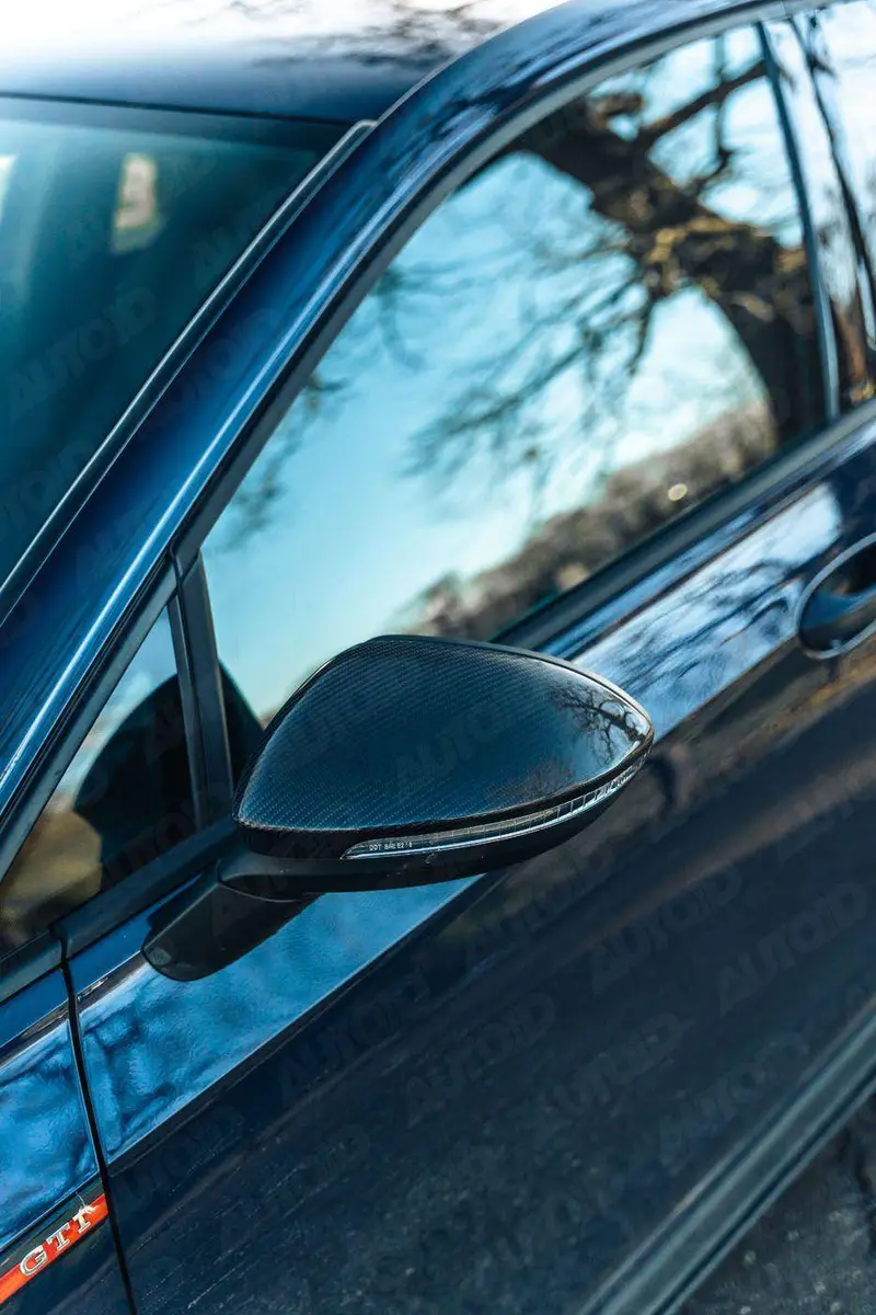 Carbon Fibre Wing Mirror Covers For Vw Golf, Gti & R (2019+, Mk8) 2