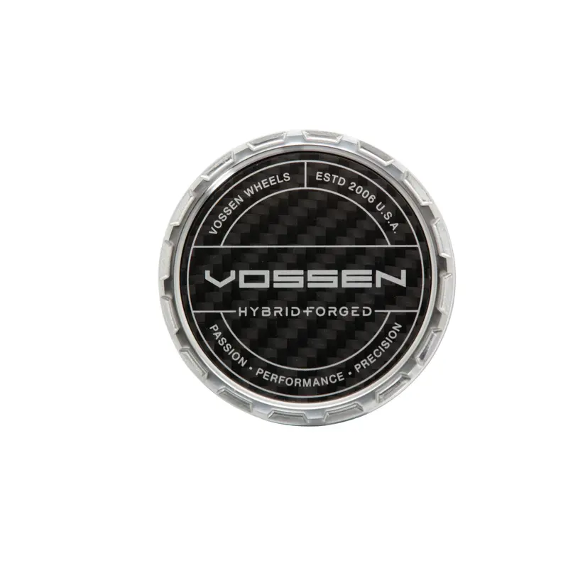 Carbon Hybrid Forged Billet Sport Cap For Vf & Hf Series Wheels (Gloss Clear) - Twill Weave Carbon 2