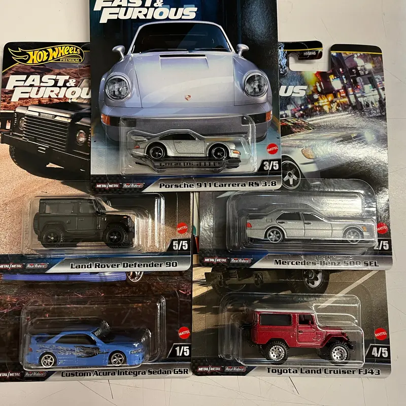 Case G * 5 Car Set Furious * 2024 Hot Wheels Premium Fast & Furious Case G 1