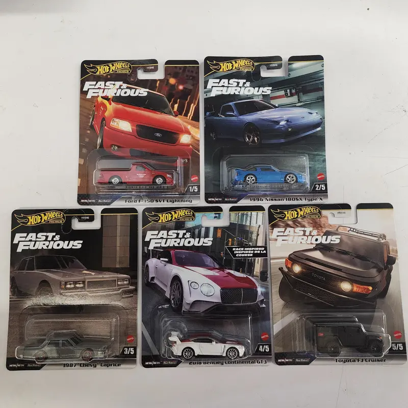 Case H * 5 Car Set Furious * 2024 Hot Wheels Premium Fast & Furious W/ 180Sx & Fj 1