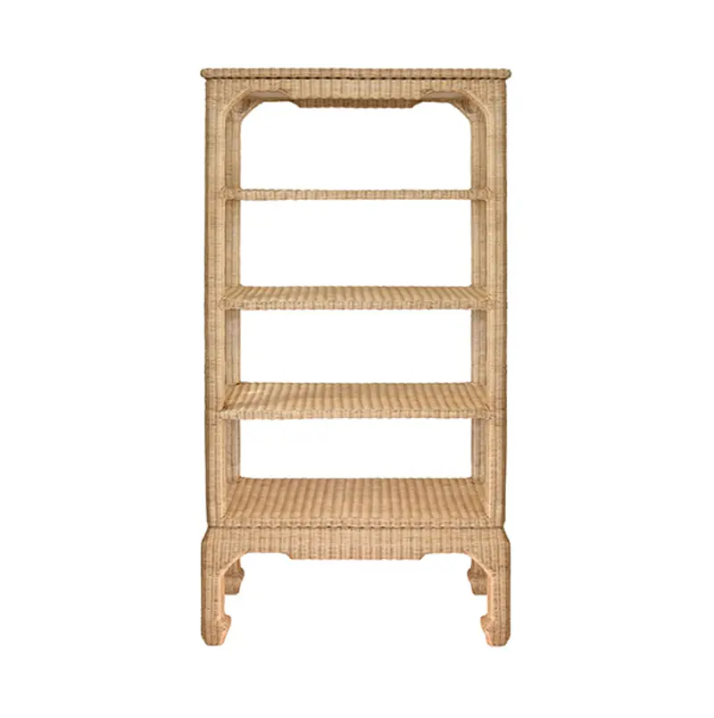Cavalier Ming Style Rattan Five Shelf Etagère 1