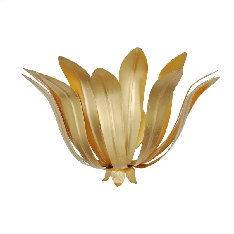 Cayman Gold Leaf Wall Sconce 1