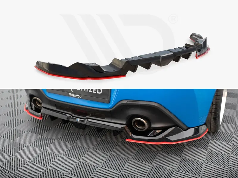 Central Rear Splitter (Vertical Bars) V.2 Toyota Gr86 Mk1 1