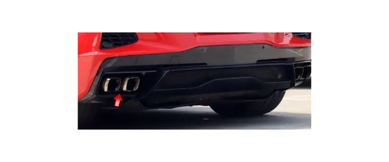 Cforce Performance C8 Corvette Rear Bumper Exhaust Pipe Trim 2