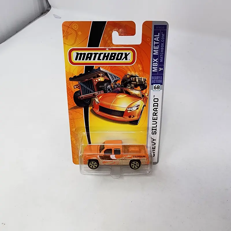 Chevy Silverado #68 * Orange * Matchbox Basic 1