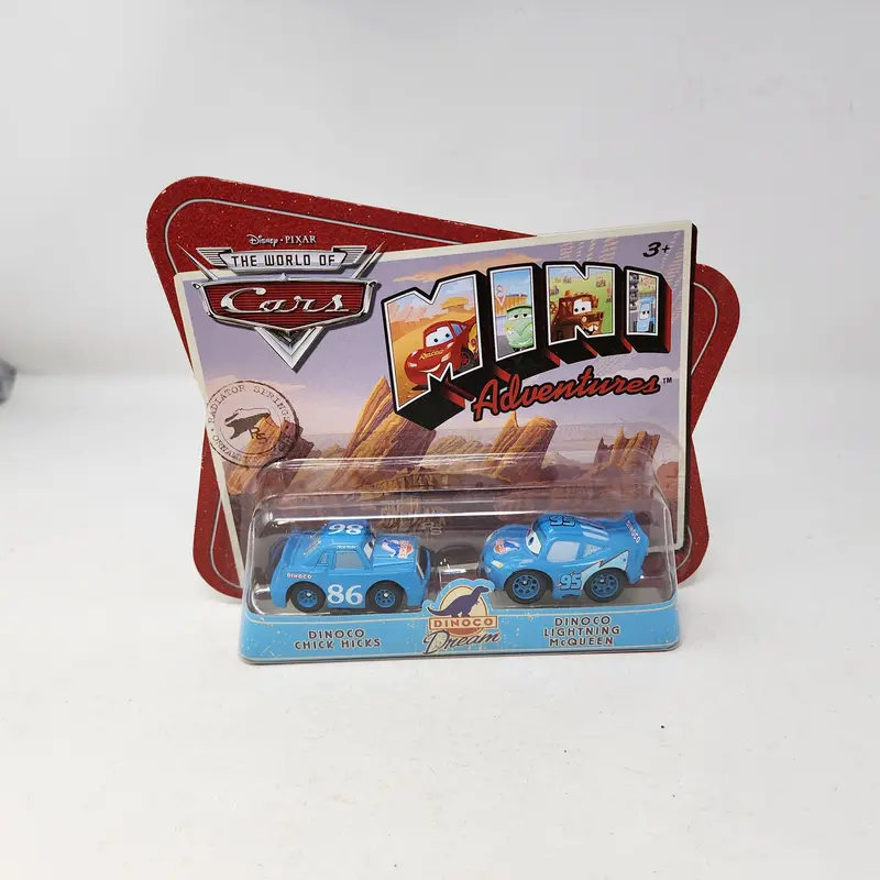Chick Hicks & Mcqueen *  Dinoco Dream * Disney Pixar The World Of Cars Mini Adventures 1