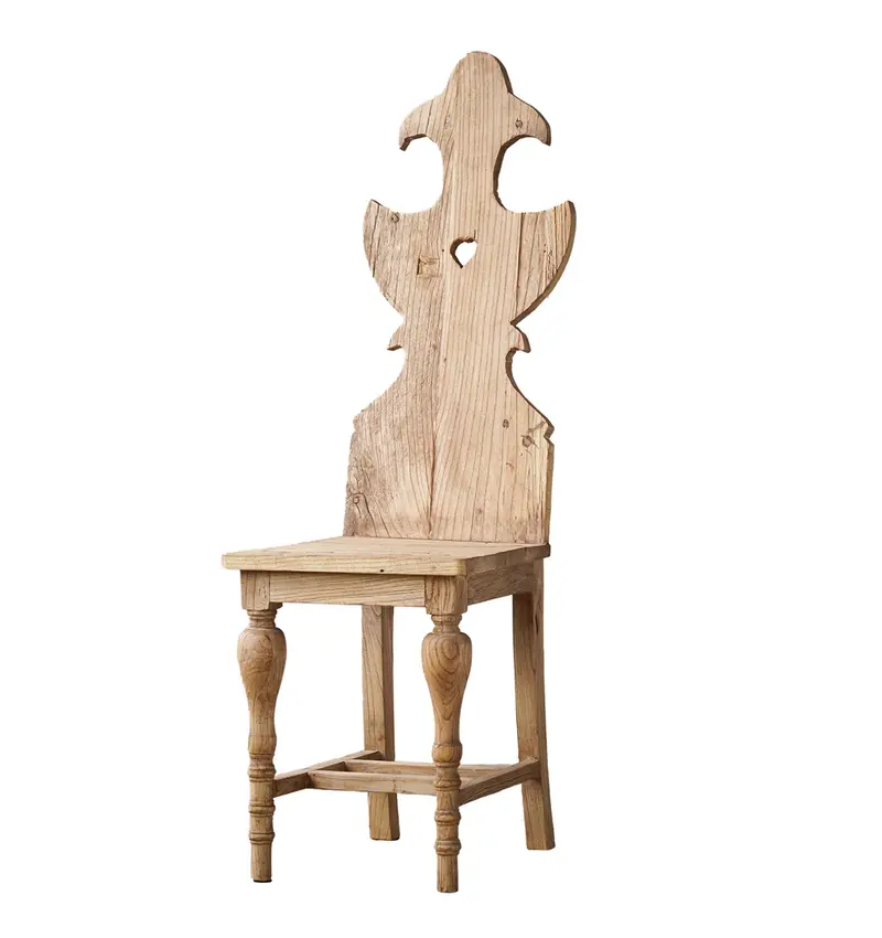 Chinese Colonial Pine Dining Chair 1