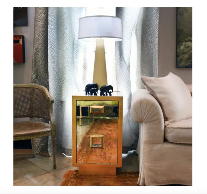 Cisco Silver Leaf Side Table 2