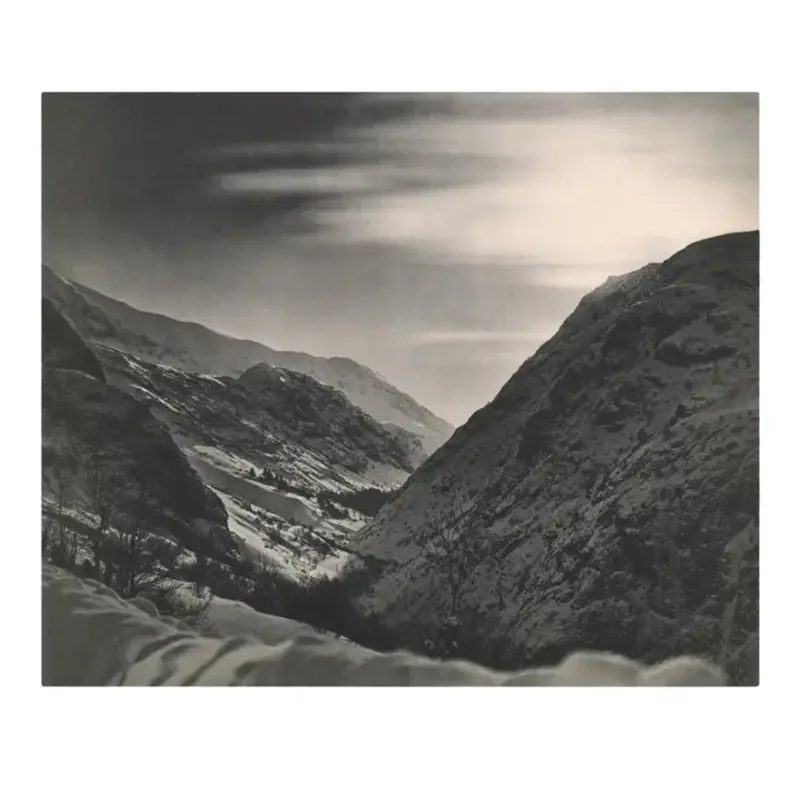 Clair De Lune A Huez - French Photogravure By Pierre Jahan 1930S 1