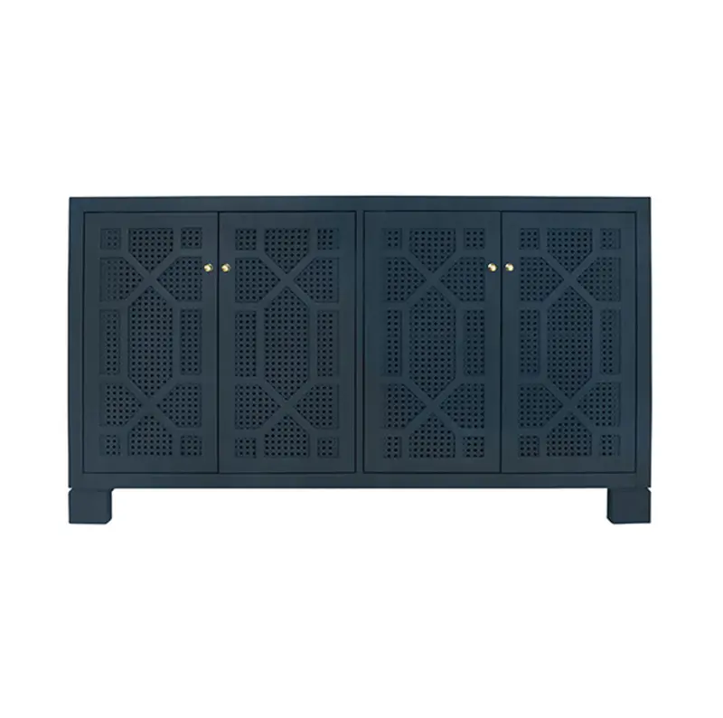 Claire Four Door Buffet - Matte Navy Or Matte White Lacquer 1