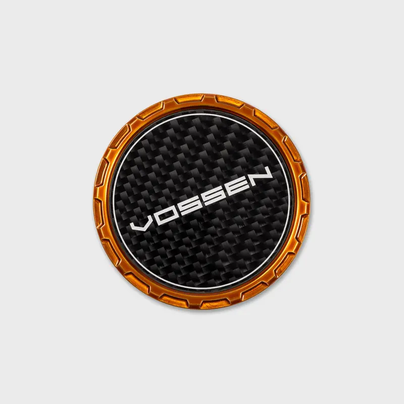 Classic Carbon Billet Sport Cap For Vf & Hf Series Wheels (Brickell Bronze) - Twill Weave Carbon 1