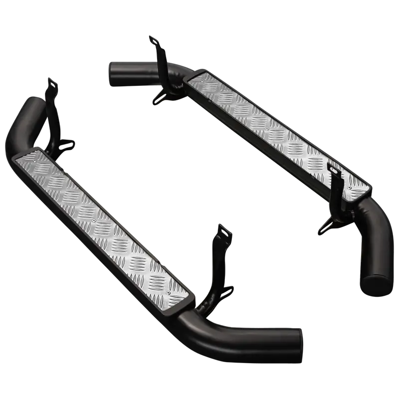 Classic Defender 90 Xs 3Dr Side Steps - Chequerplate 1