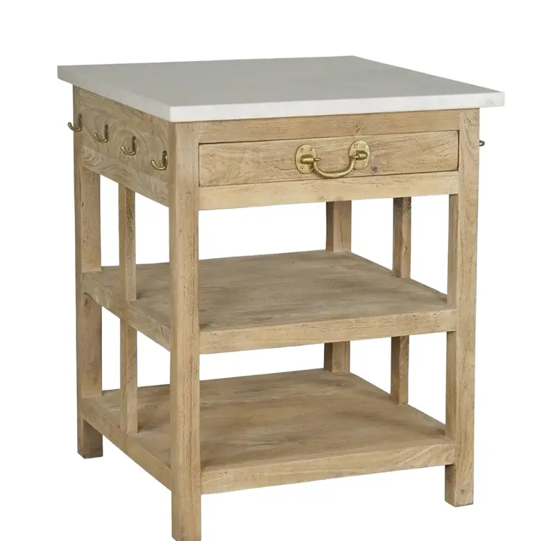 Cocina Mango Wood Kitchen Island (Small) - Matthew Izzo Collection 1