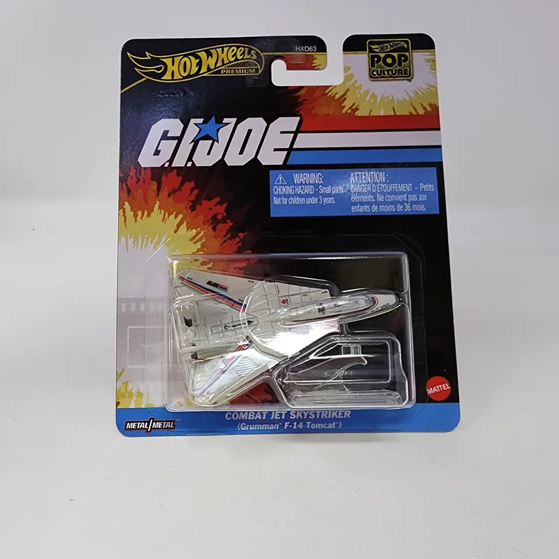 Combat Jet Skystriker Grumman F-14 Tomcat Gijoe * Hot Wheels Pop Culture 1