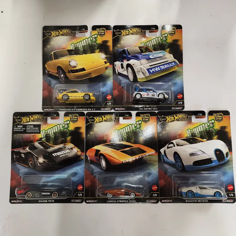 Complete 5 Car Set * 2025 Hot Wheels Hammer Drop Car Culture Case F 1
