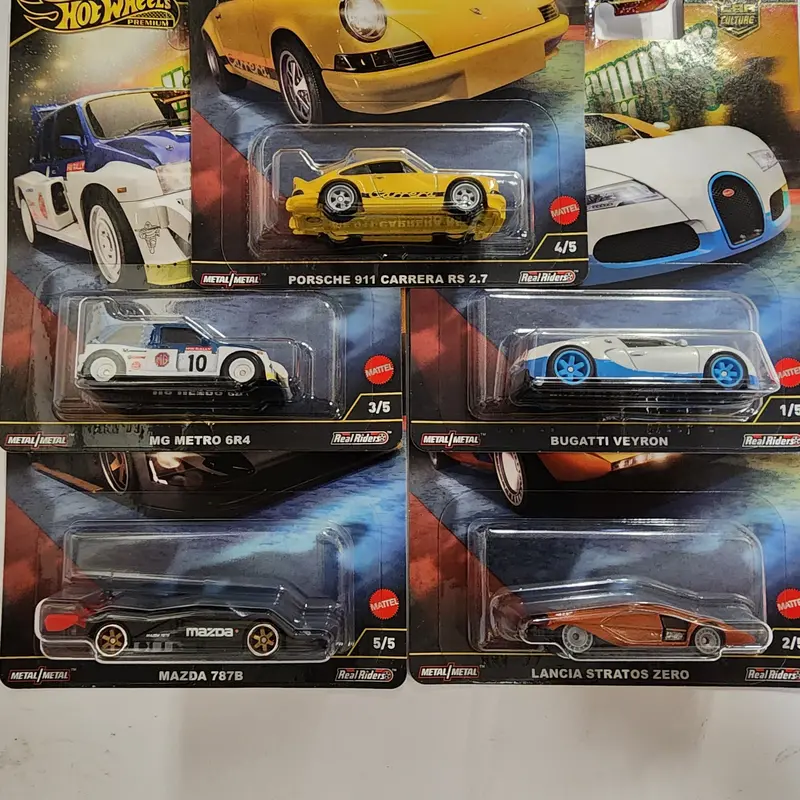 Complete 5 Car Set * 2025 Hot Wheels Hammer Drop Car Culture Case F 2