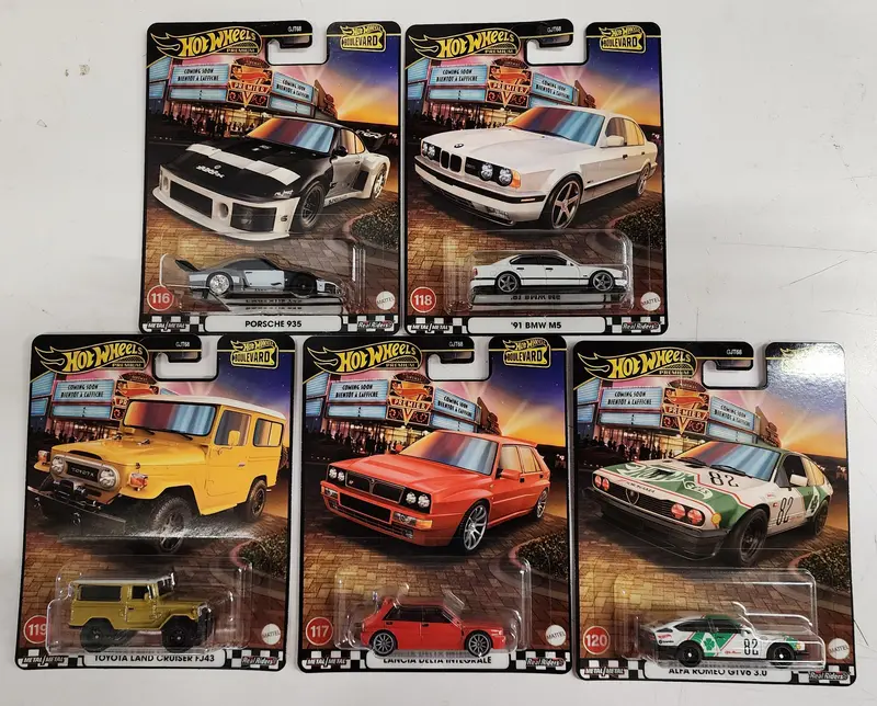 Complete 5 Car Set Case * 2025 Hot Wheels Boulevard Release Case A 1