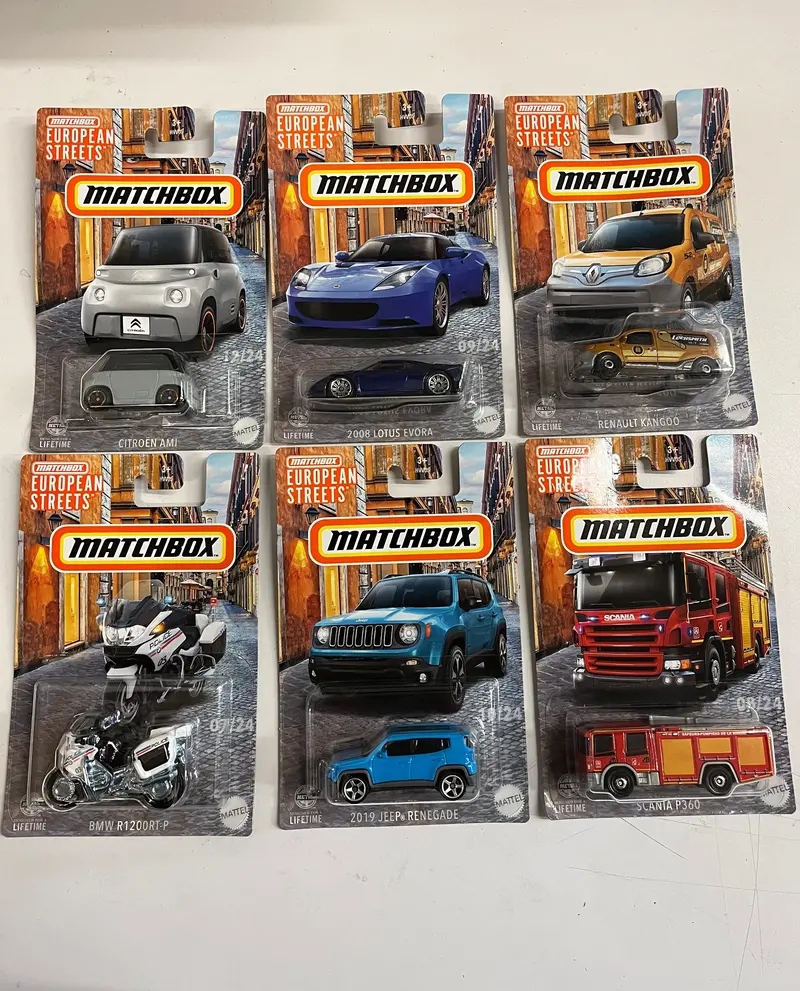 Complete 6 Car Set * 2024 Matchbox European Streets Case B 1