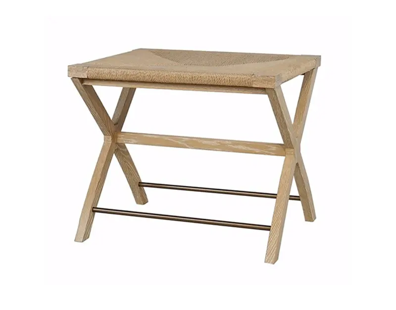 Conan Cerused Oak X-Base Stool 1