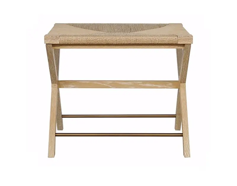 Conan Cerused Oak X-Base Stool 2