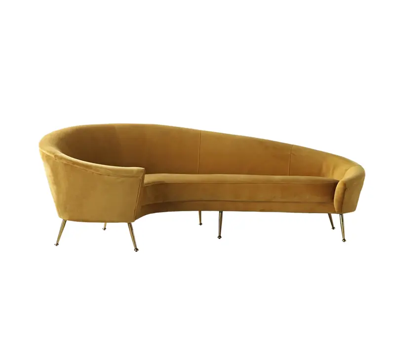 Conrad Velvet Retro Lounge Sofa - Matthew Izzo Collection 1
