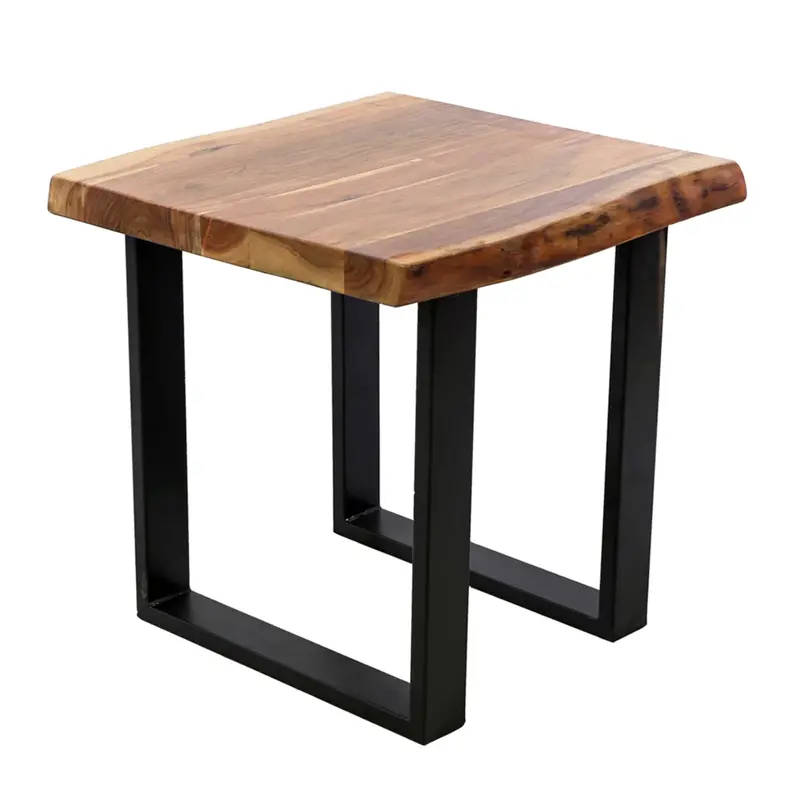 Construct Live Edge Reclaimed Wood Side Table - Matthew Izzo Home 1