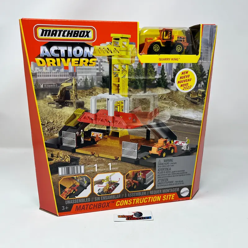 Construction Site W/ Quarry King * Matchbox Action Drivers Playset 1
